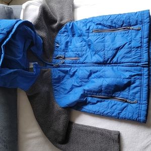 Kids blue water repellant breathable jacket